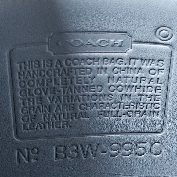 Vintage Coach Janice Ricardi-Desantos Legacy Bag # 9950  (Pool / Glacer Blue) - Picture 16 of 16